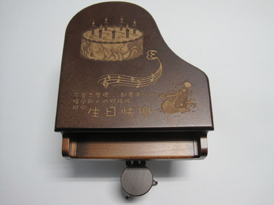 原木雷射雕刻-音樂盒